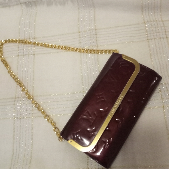 LOUIS VUITTON Rouge Fauviste Monogram Vernis Rossmore Wallet - Picture 6 of 16